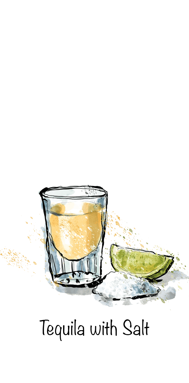 Tequila with salt