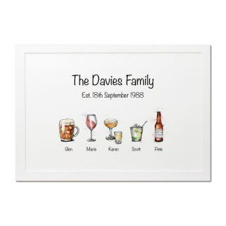 A3 Drinks Print