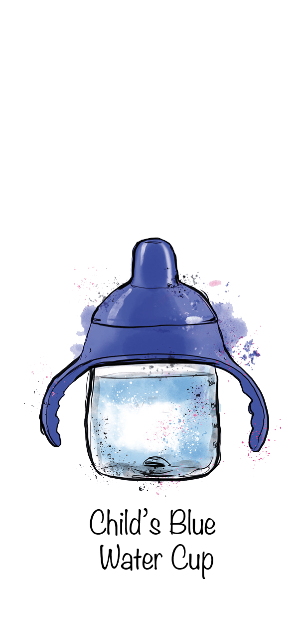 Blue Child's Water Cup