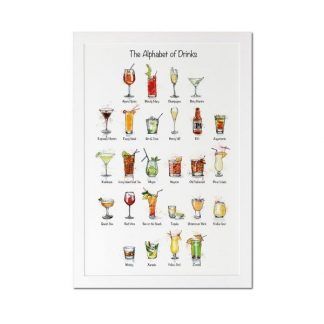 The Alphabet of Drinks A3 print