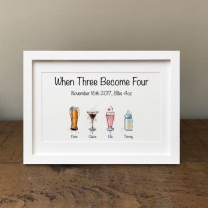 A4 Drinks Print - Framed - Image 3