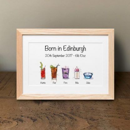 A4 Drinks Print Framed - Image 3