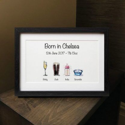 A4 Drinks Print - Framed - Image 4