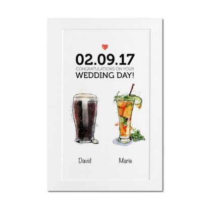 Wedding A4 Drinks Print - Image 4