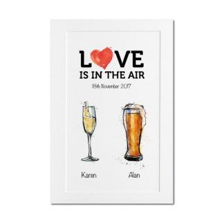Wedding A4 Drinks Print