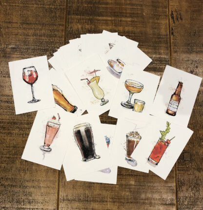 20 Cocktails and Drinks Postcards - Image 3