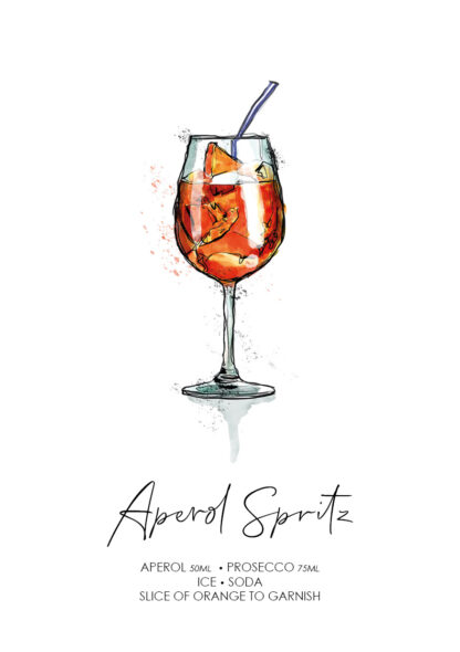 Aperol Spritz Cocktail Print - Image 2