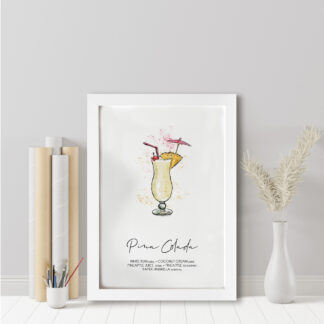 Pina Colada Cocktail Print