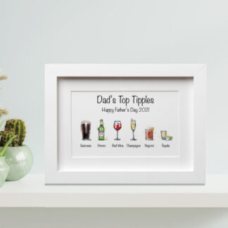 Dads Top Tipples Drinks Print